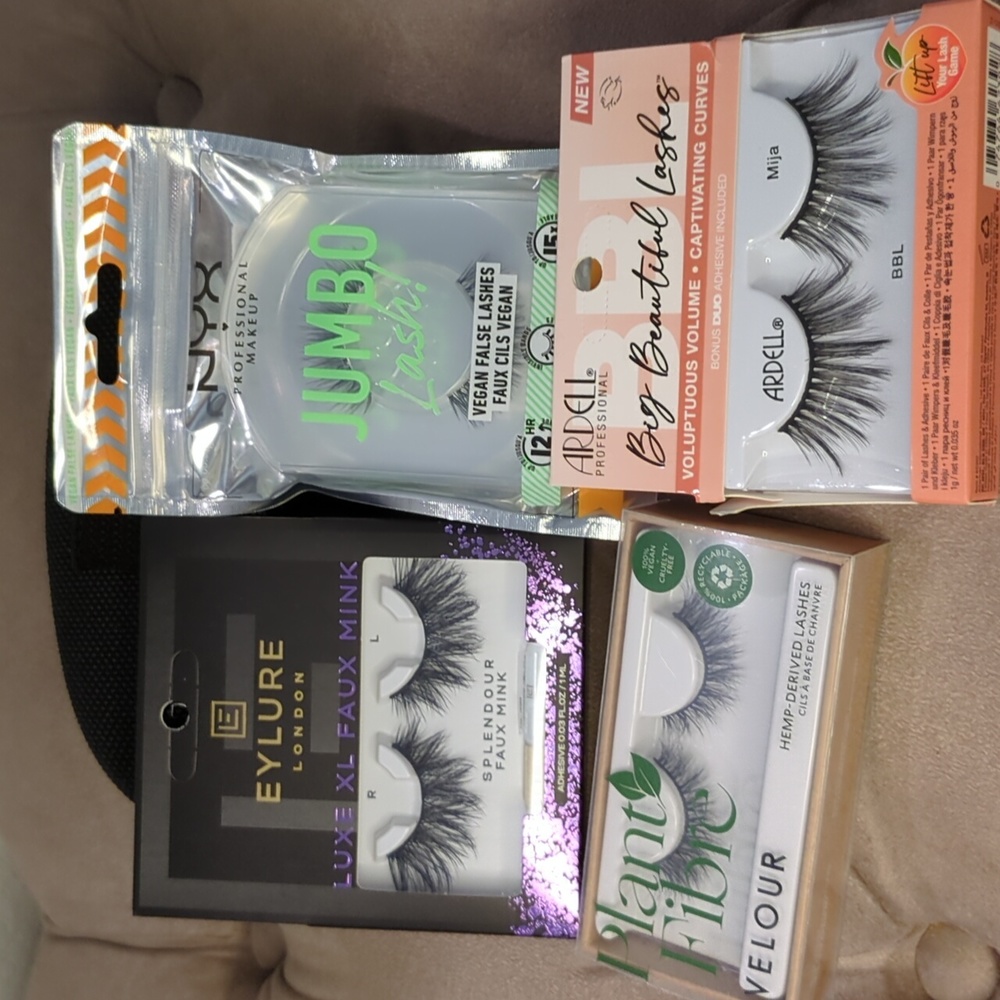 Jumbo Eye Lashes Bundle (CLOUD NINE / NYX / ARDELL / EYLURE)